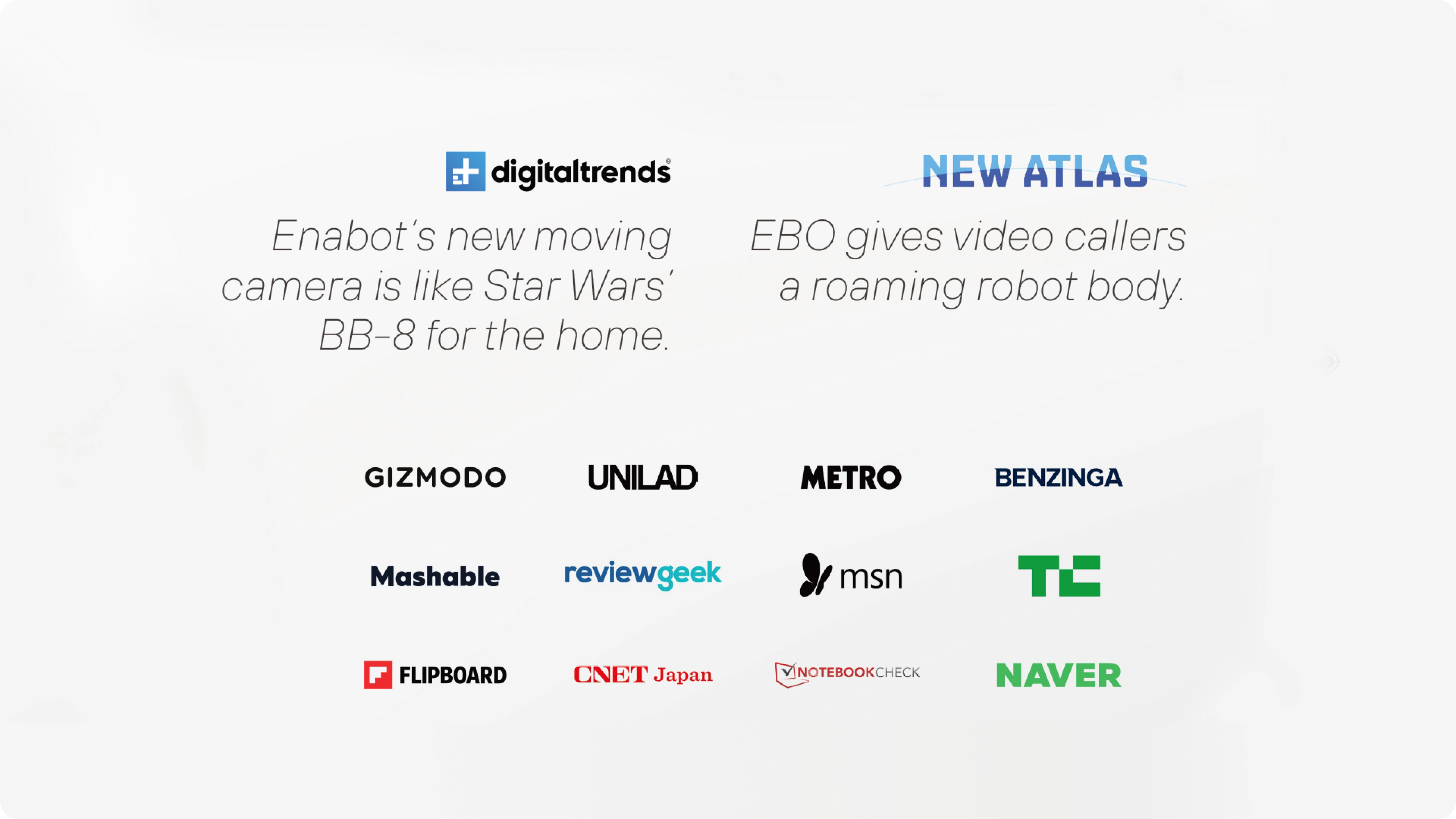 Enabot featured media logos