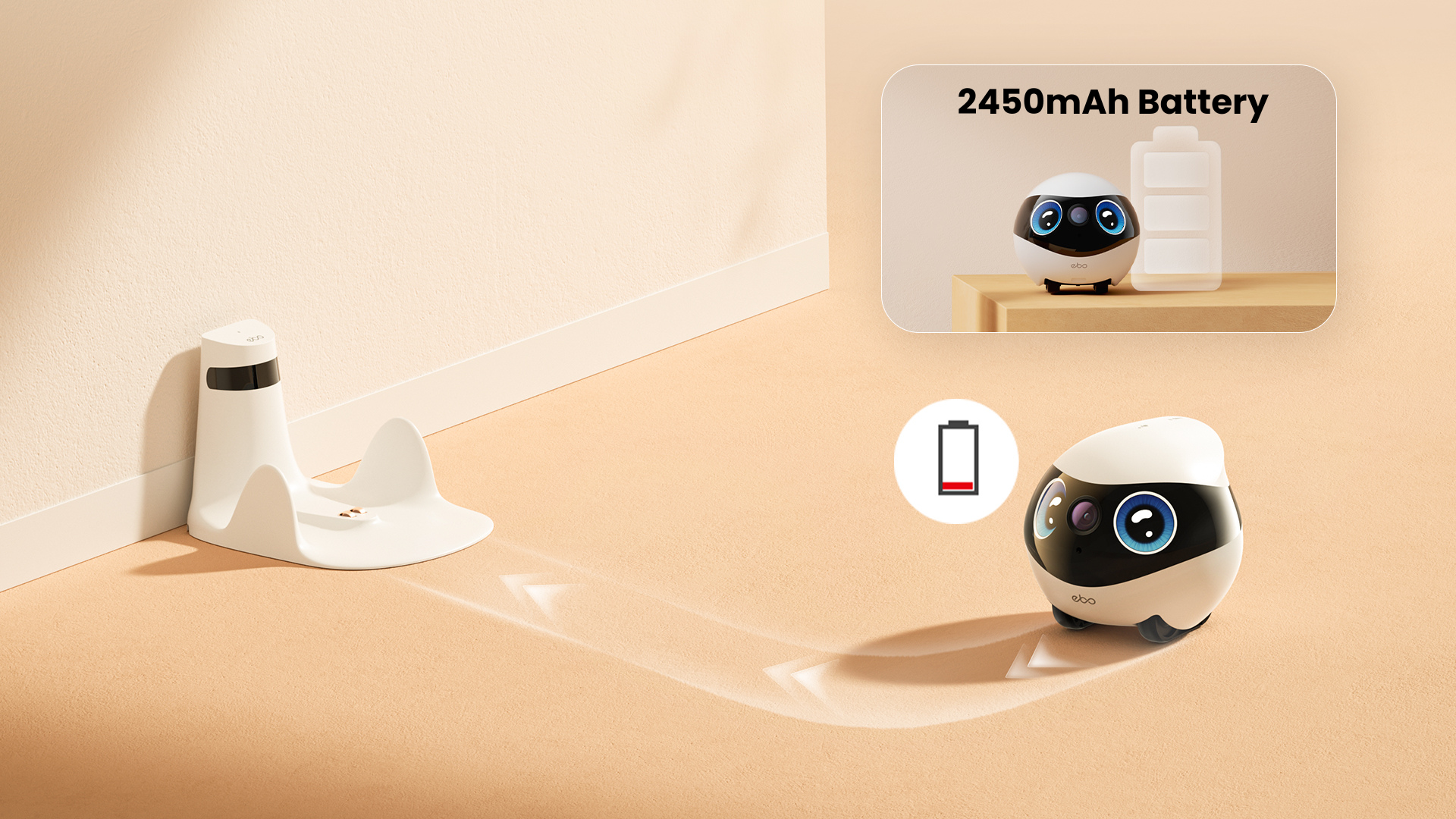 Automatic Recharge of EBO Mini FamilyBot